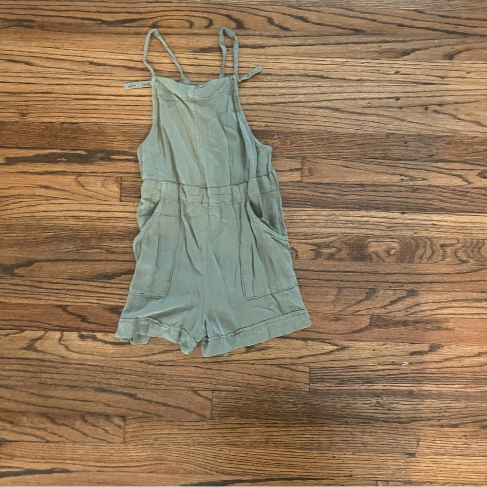 Art Class Olive Green Romper Size 7/8